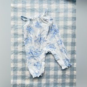 Laura Ashley Floral Blue Jumpsuit